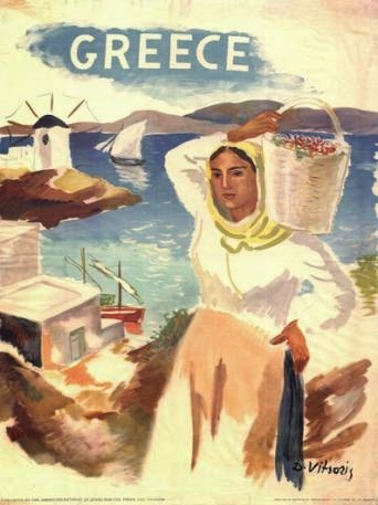vintage travel posters greece